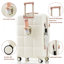 Ensemble de 4 valises, valise durable en ABS avec sac de voyage, porte-gobelet, valise rigide en ABS avec roulettes