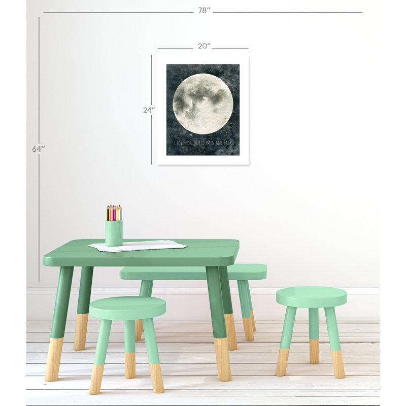 «Rolled Moon Love», impression sur papier, H 24 po x l 20 po x P 1 po