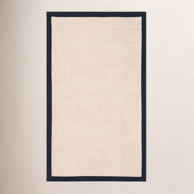 Cybil Auckland Jute Maize/Black Area Rug, Rectangle 4' x 6'