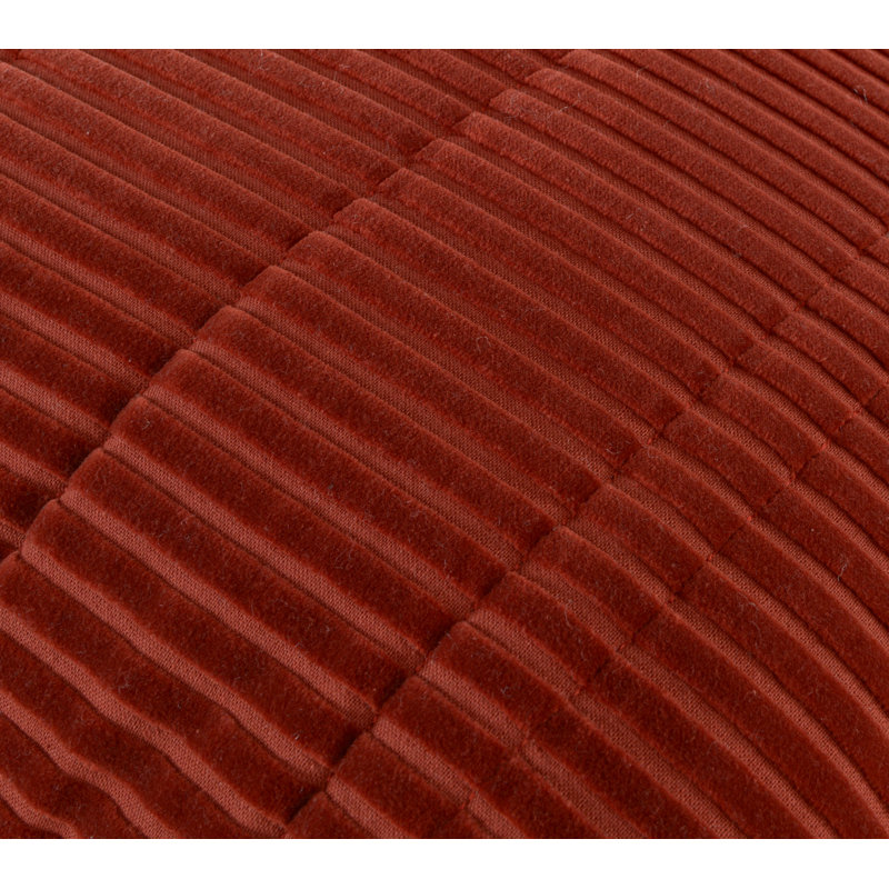 100% Cotton Throw Pillow, Down, Rust