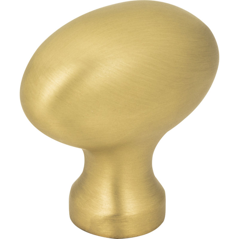 Lyon Oval Knob, Brushed Gold