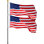 Mât télescopique extérieur en aluminium 30pi avec drapeau américain