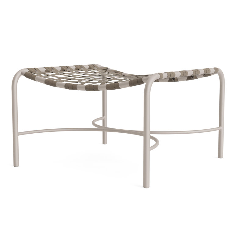 Kantan Outdoor Ottoman, Gray/Dove