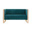 Causeuse en velours Trillium Mid-Century-472473023