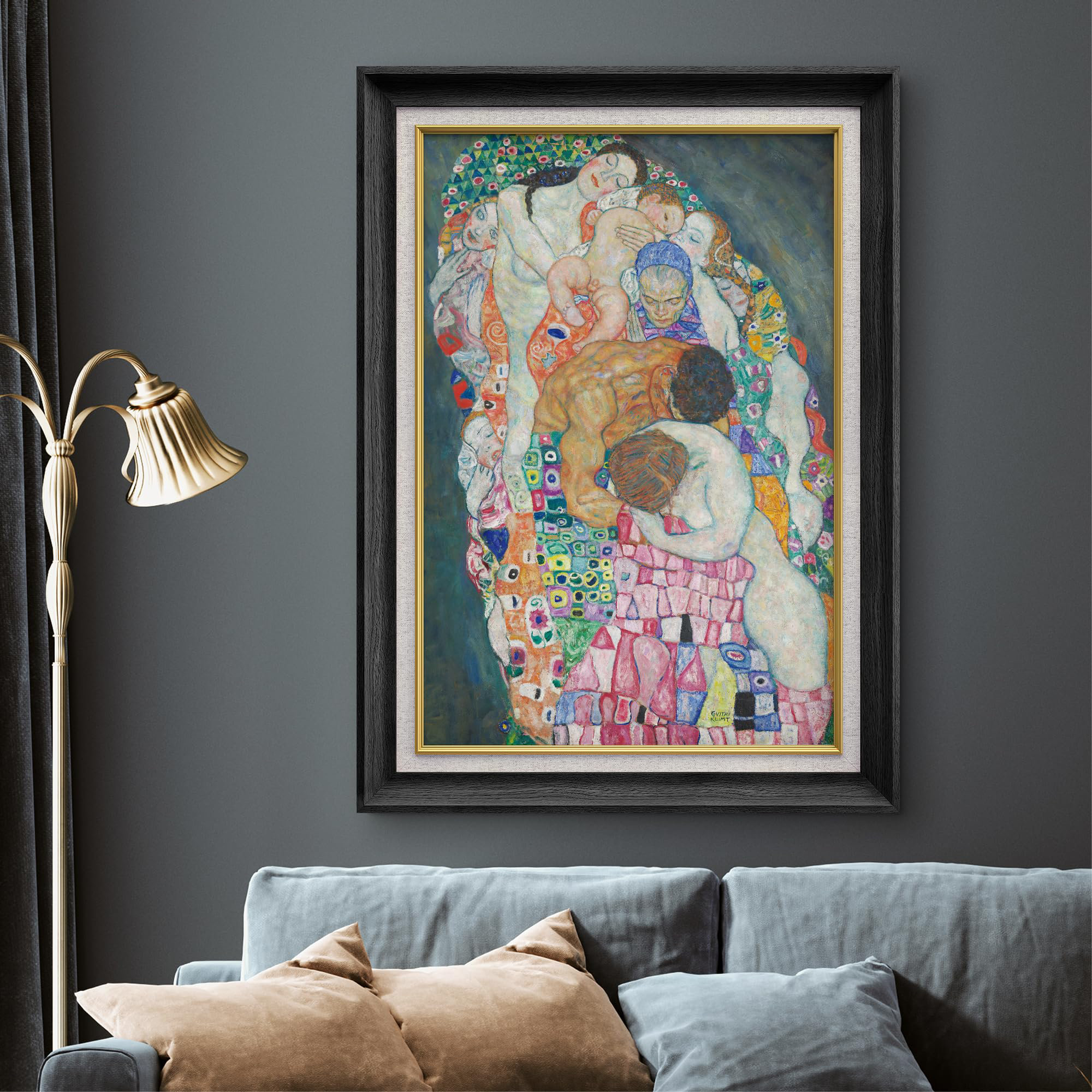 SIGNLEADER Death and Life by Gustav Klimt - Single Picture Frame ...