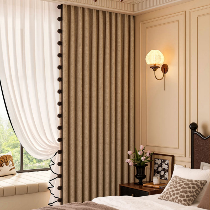 Curtain For Living Room Window Curtains For Bedroom 2 Panels, 118” W x 106” L