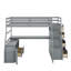 Lit mezzanine double avec 7 tiroirs et bureau-895503636