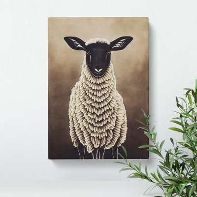 View Of A Sheep - Wrapped Canvas