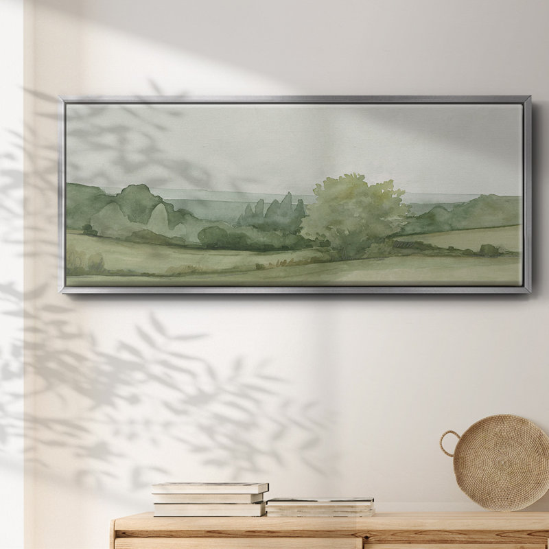 Croquis de paysage rétro II, toile encadrée