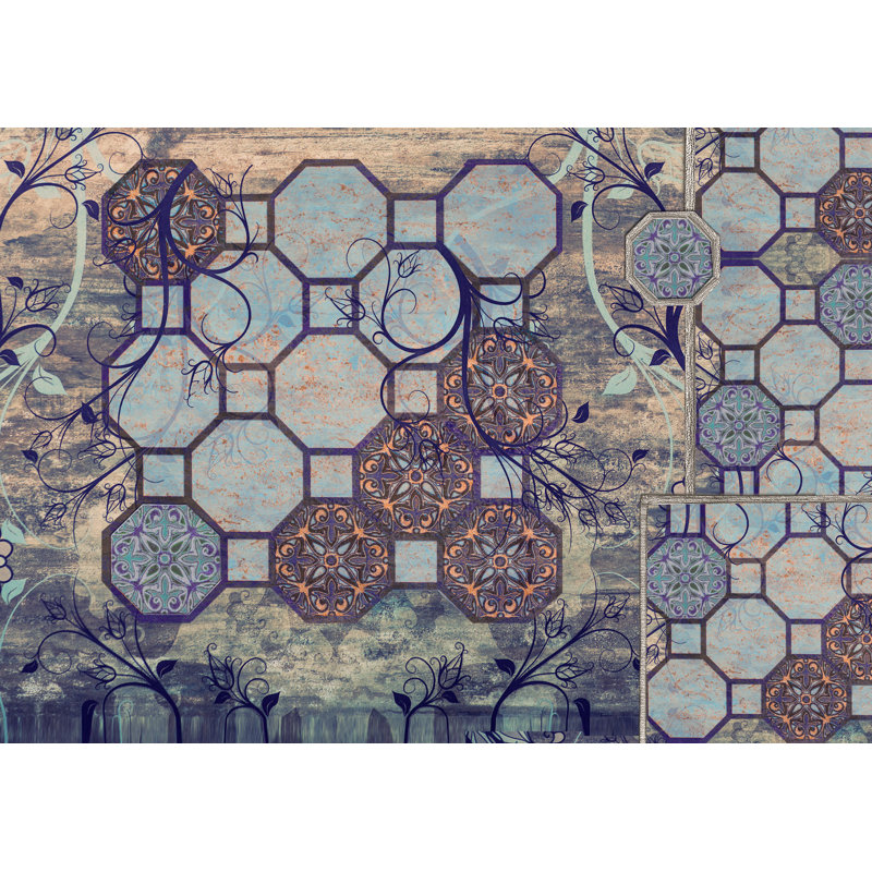 Fokje Geometric Area Rug, Rectangle 90 x 150cm