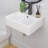 LEPUDAY 18'' White Ceramic Rectangular Bathroom Sink with Overflow