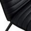 Chaise sans accoudoirs minimaliste avec dossier en polyuréthane et pieds en métal