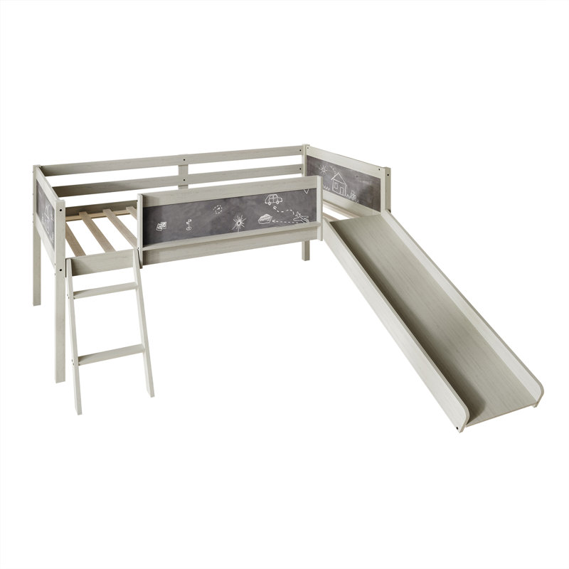Lit mezzanine simple Airielle par Isabelle & Max ™, Gris antique