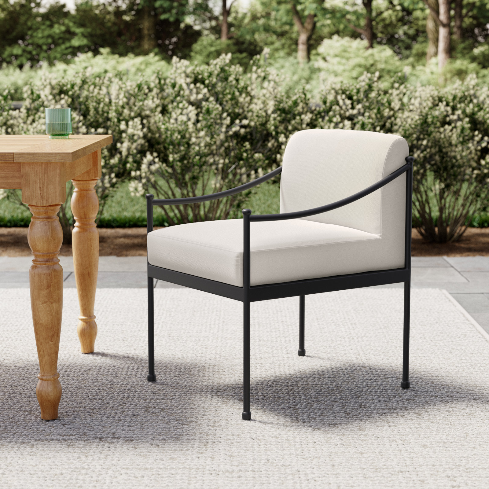 Granger Outdoor Dining Chair, Cream