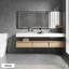 Lavabo de salle de bain rectangulaire à surface solide 18,7 po FRALIMK