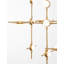 30 - Light Gold LED Geometric Pendant
