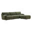 Canapé d'angle modulaire Nita Ashira 3 pièces avec pouf-133656957