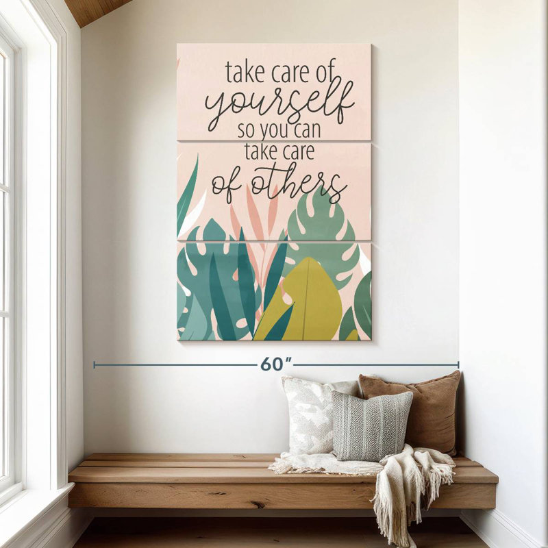 Tergel Take Care Of Yourself IV, 50" H x 32" W