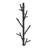 Black Coat Rack With 18 Hooks