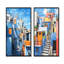 Village coloré au Mexique I - ensemble de 2 impressions sur toile-232588663-232588658