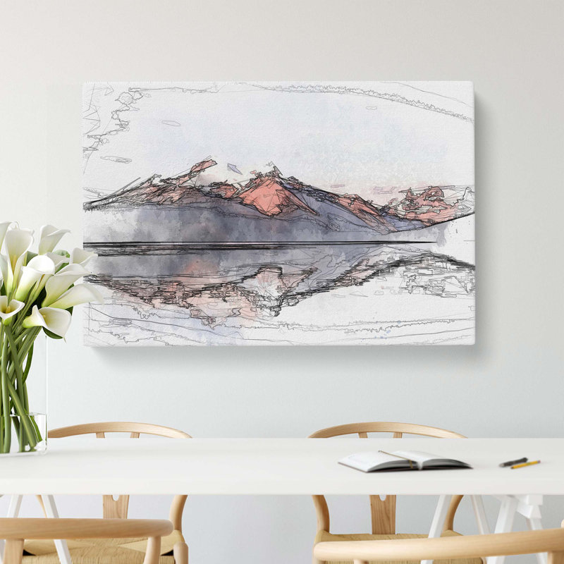 Mountain Sunshine In Canada In Abstract - Wrapped Canvas Print, 35cm H x 50cm W x 3cm D