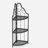 3-Tier Corner Open Shelf, Metal Shelf, Living Room Shelves, Metal Shelving, Metal Storage Shelves