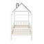 Lit simple en bois avec clôture-1985516866