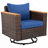 Asa Outdoor 8-Piece Acacia Wood Faux Rattan Conversation Set with Cushions-1503446049