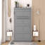 Lit escamotable double pleine grandeur, gris-1677331083-1677331082