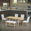 Ensemble de salle à manger extensible 6 pièces Eloane-2078464187
