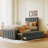 3 Drawers Upholstered Bed With Trundle-1031683955-1031683953