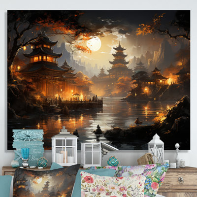 «Makala China Art Golden Temple II», reproduction d'art
