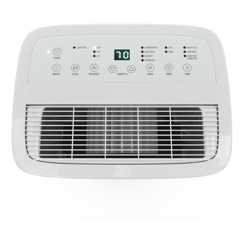 White Energy Star 50 Pint Dehumidifier with Built-In Pump