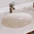 DeerValley Symmetry 18" X 15" Oval Vitreous China Undermount Bathroom Sink with Overflow-94564420