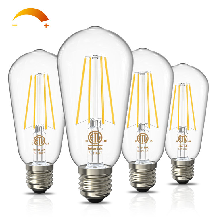 60 Watt Equivalent ST58 E26/Medium (Standard) Dimmable 2700K LED Bulb