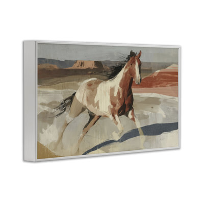 Giclée encadrée par Wild Horse Across Plains, design par Chromatique Tempête Studio