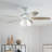 52'' Ceiling Fan with Light Kit-1329633895