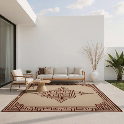 Tapis intérieur et extérieur Fragmented Harmony