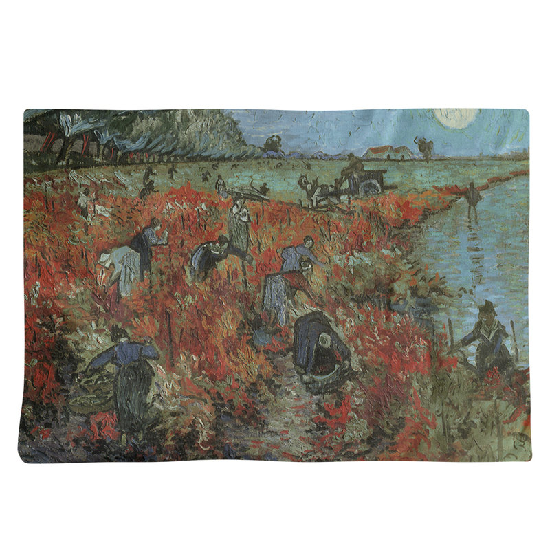 Vincent Van Gogh Abstract Rectangle Placemat, Blue, Poly Twill