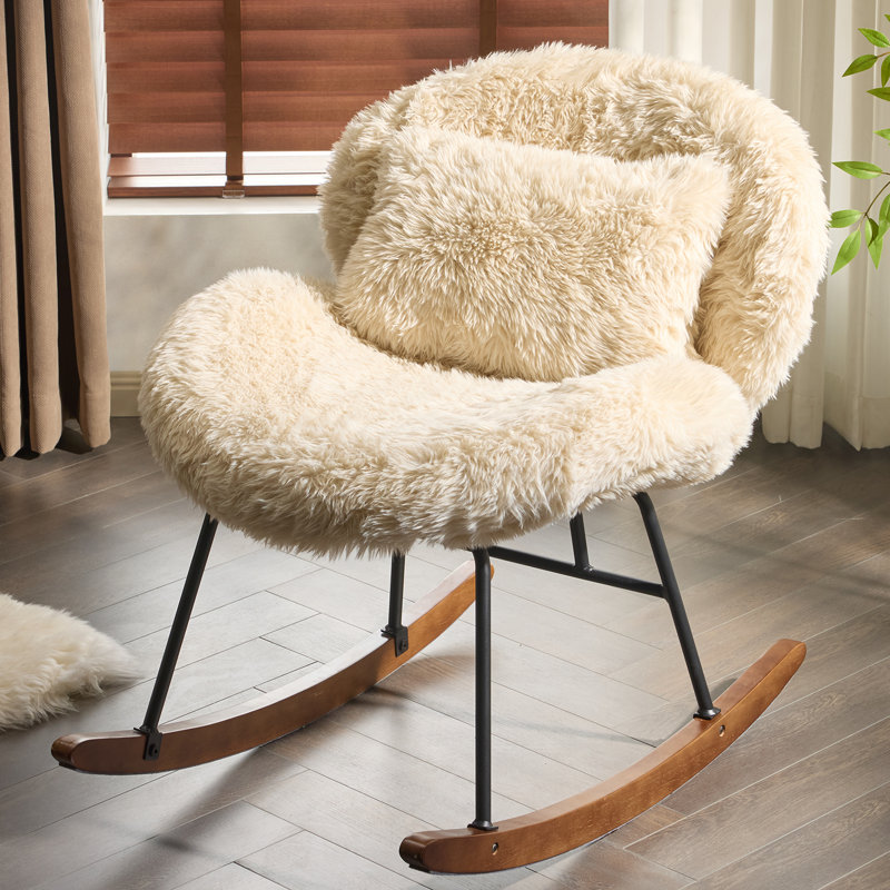Chaise berçante Cozy, Beige
