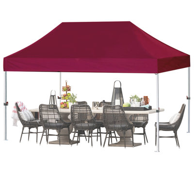 Amaziyah 96'' W x 96'' D Steel Pop-Up Canopy