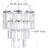 Modern Plug-In Chandelier With Faux Crystal Pendant Light Fixture, Adjustable Cord And On/Off Switch For Bedroom, Dining Room, And More