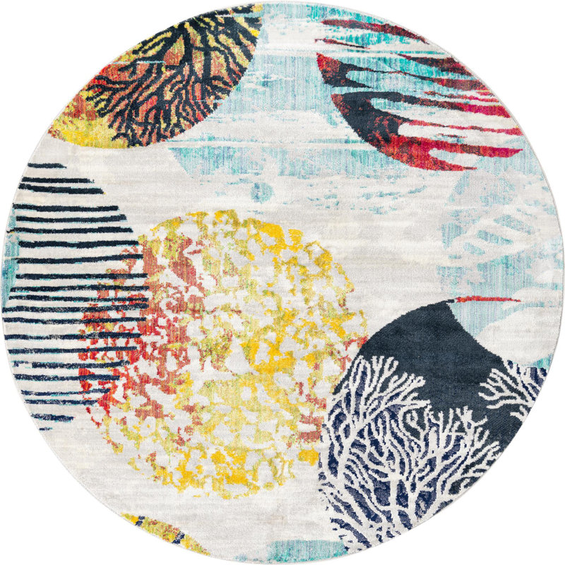 Signild Indoor Rug, Round 7'