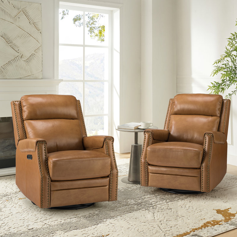 Bythwood 30" Wide Power Standard Recliner (set of 2), Camel