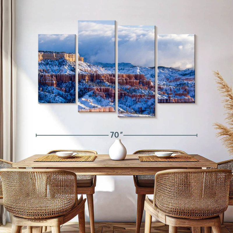 Paysage d'hiver Alvord Bryce Canyon, H 42 po x l 68 po