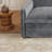 Sectional Sofa 2-Seater L-Shaped Loveseat with Ottoman, Deep Seat for Living Room Bedroom Home Office | Corduroy | Grey