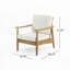 Fauteuil d'extérieur en bois d'acacia