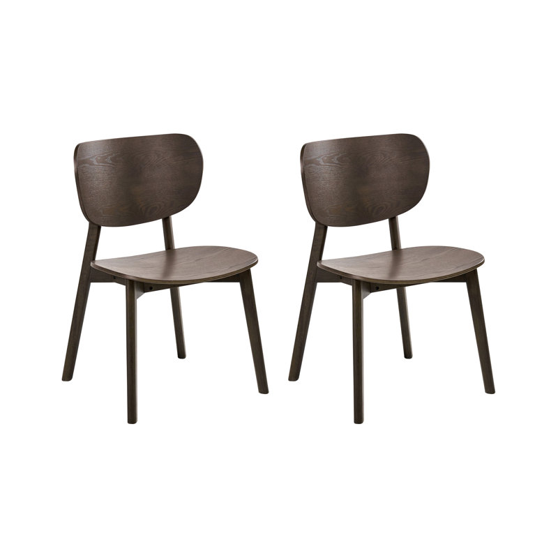 42cm H Solid Wood Side Chair, Brown