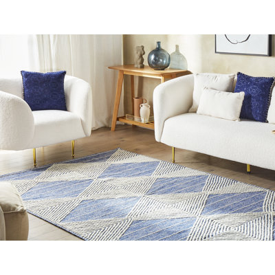 Jayceson Geometric Wool Hand Woven Area Rug