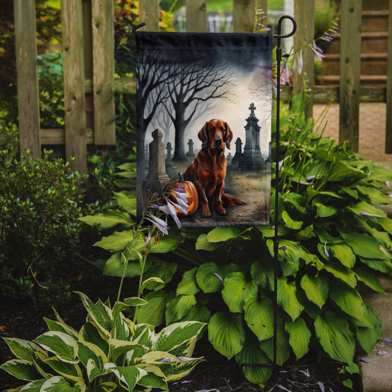 Drapeau irlandais de jardin d'Halloween effrayant